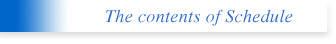 the contents of schedule